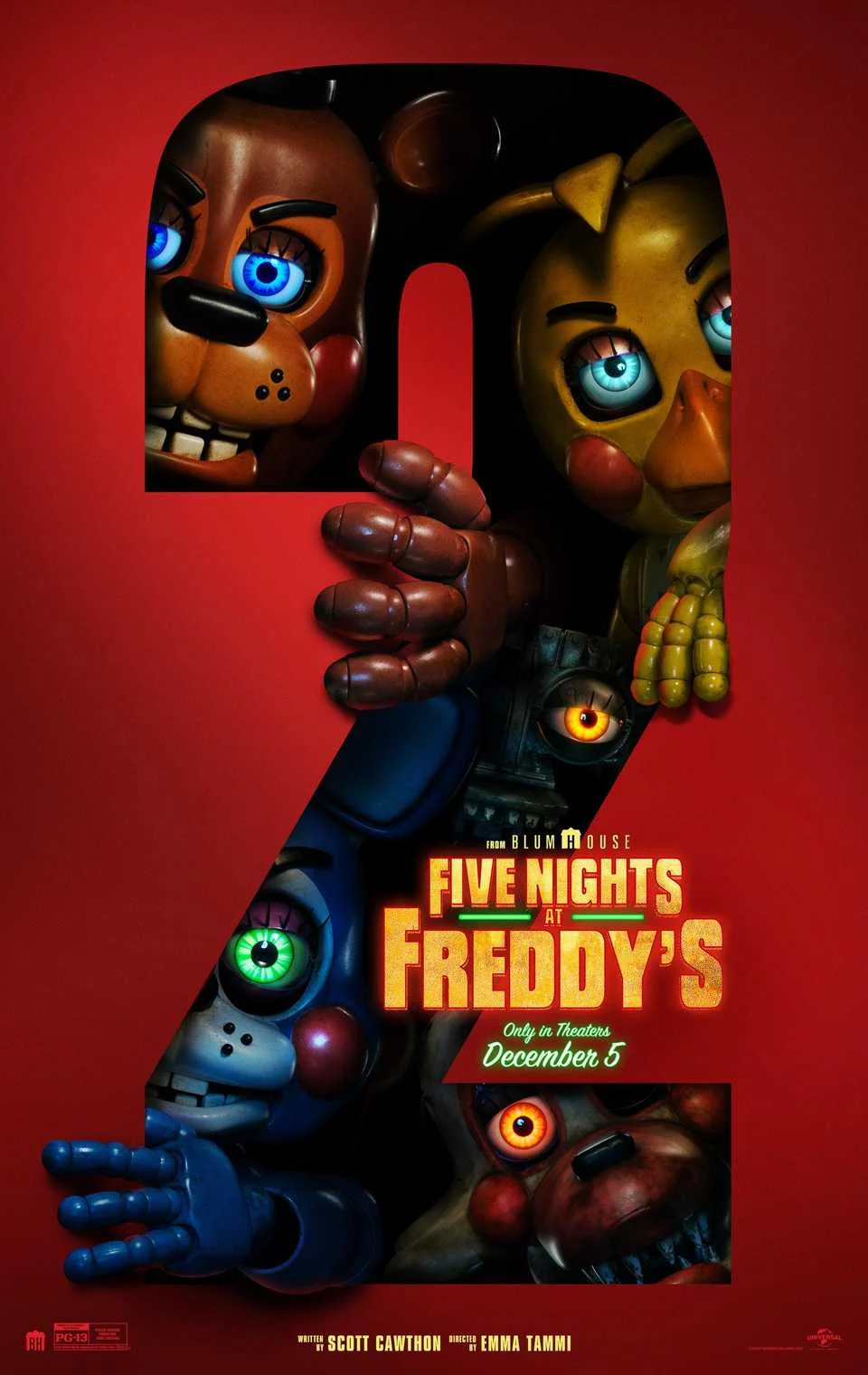 “Five Nights at Freddy’s 2” alcança sucesso em múltiplas plataformas de streaming após arrecadação de US$ 240 milhões