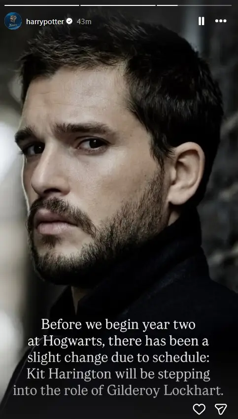 Kit Harington assume papel principal em Harry Potter temporada 2 após saída de Nicholas Hoult