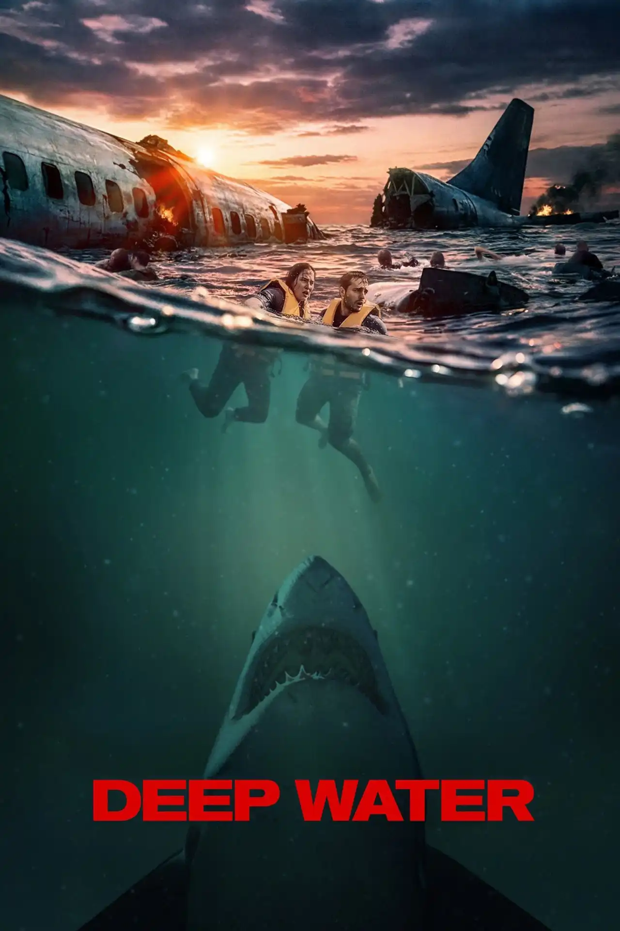 Deep Water (2026) resgata clima de clássicos de tubarão e conquista fãs de Deep Blue Sea