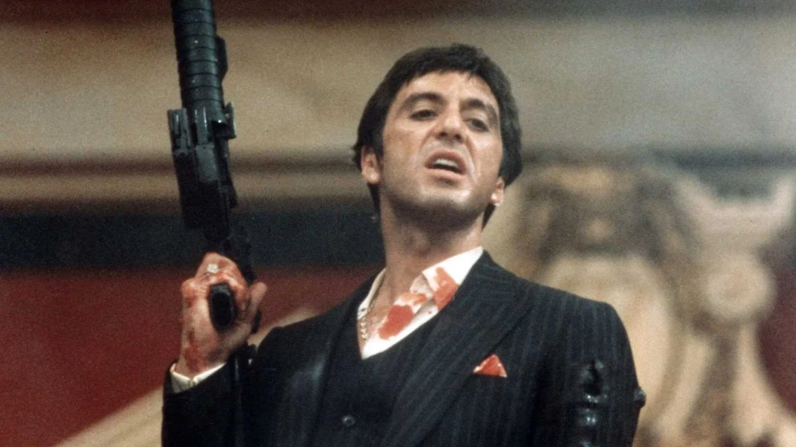 Scarface tem uma das falas mais marcantes do cinema de gângster, que não é “Say Hello to My Little Friend”