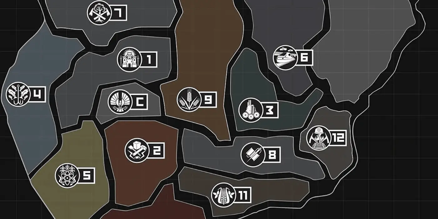 Mapa de Panem em Hunger Games: Guia Completo das Localizações