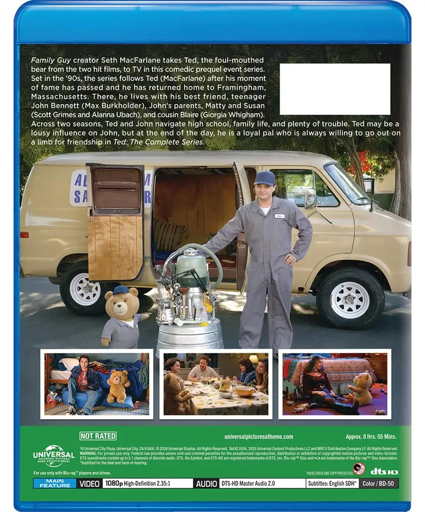 Série live-action Ted terá lançamento completo em Blu-ray e DVD em novembro de 2026